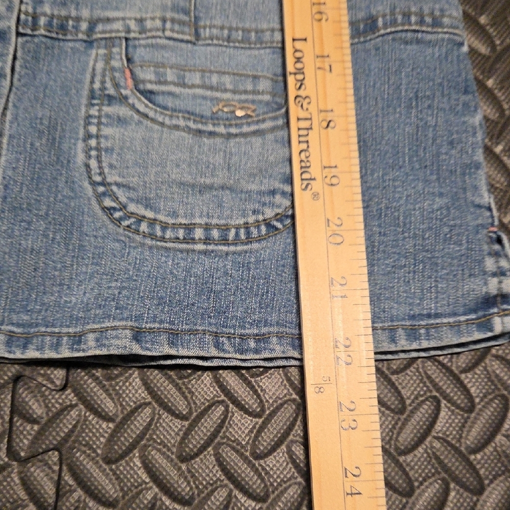 Point Zero Women's Denim Shirt with Snap Buttons Size S - Picture 8 of 8